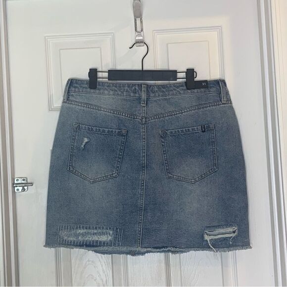 Buffalo David Bitton Ivy High Rise Distressed Skirt Size 31/12 - Picture 6 of 11